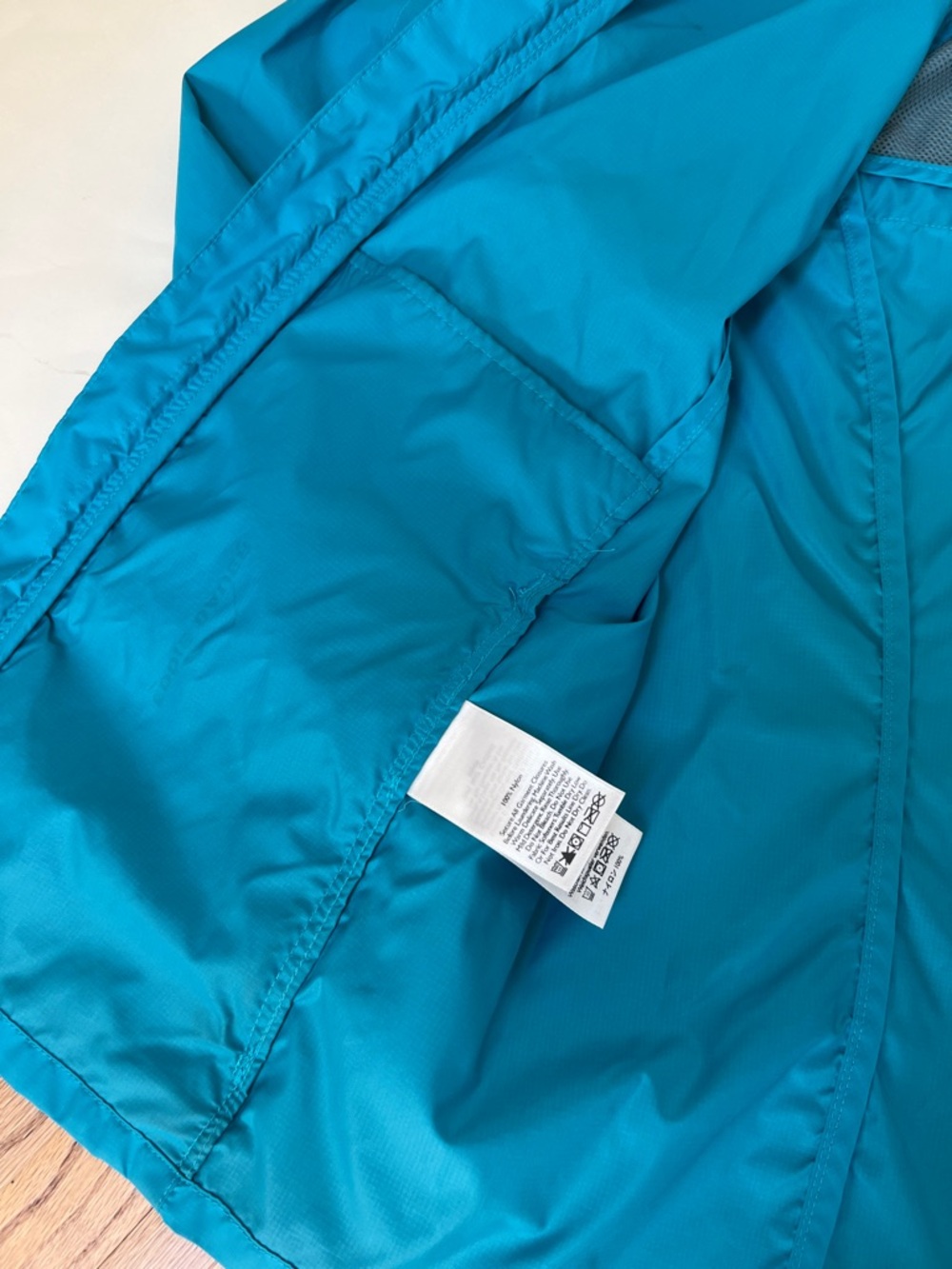 Eddie Bauer Women's Lightweight Teal Hooded Windbreaker Jacket S - Picture 12 of 13